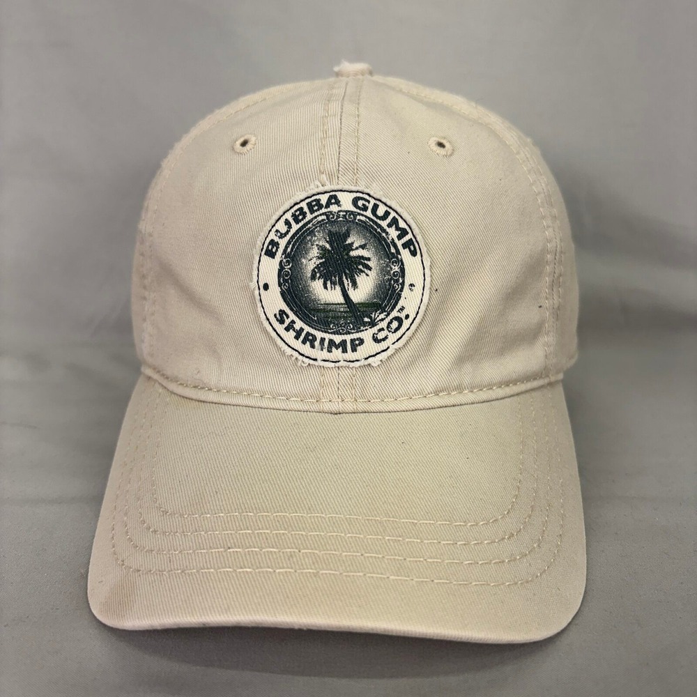 Bubba Gump Shrimp Co Hat Hollywood CA Unisex OSFA Tan Khaki Dad Cap